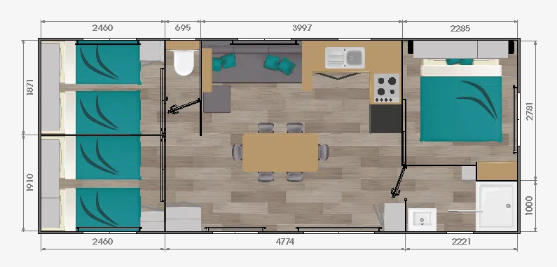 Plan mobil-home Corail