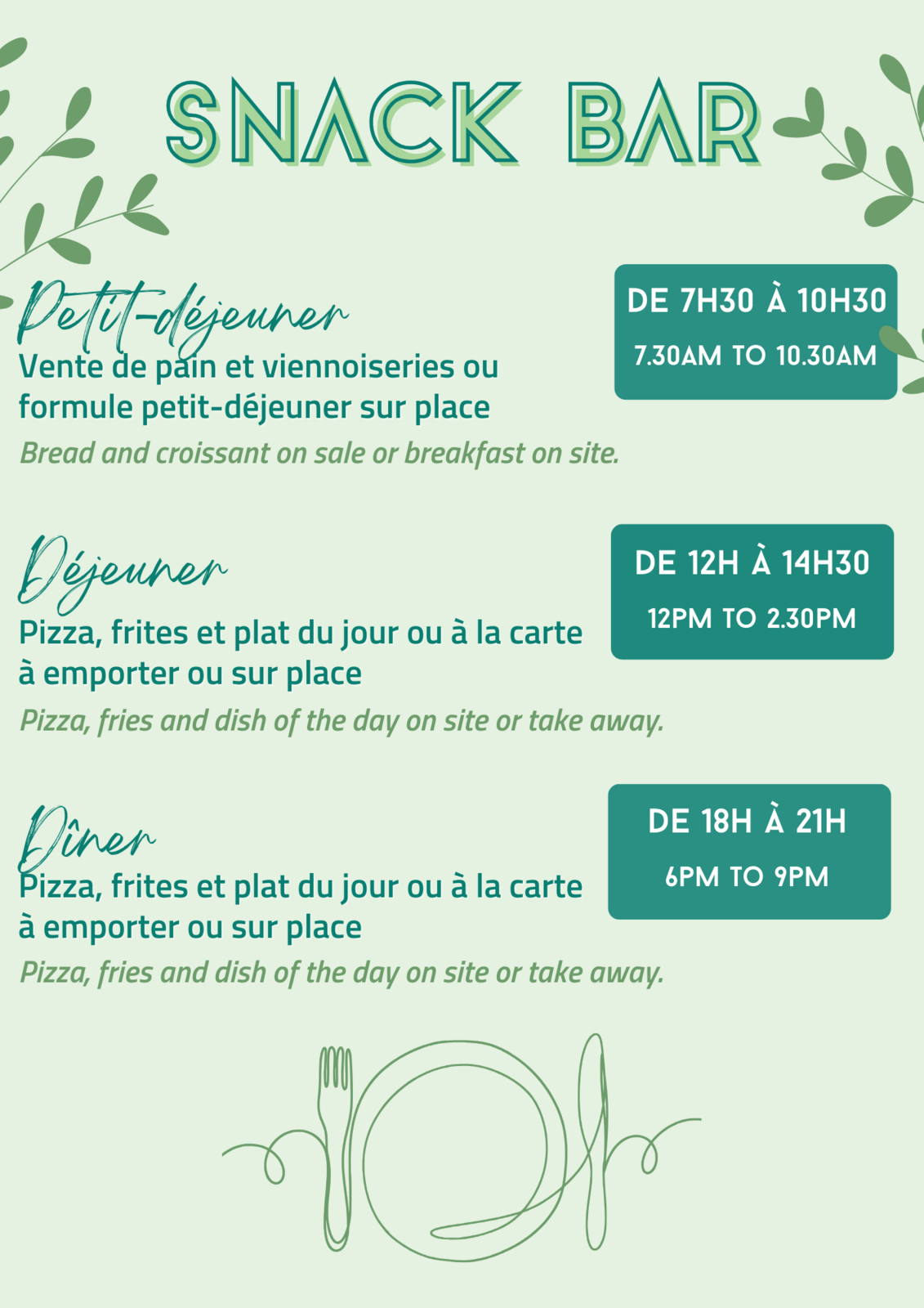 Affiche snack