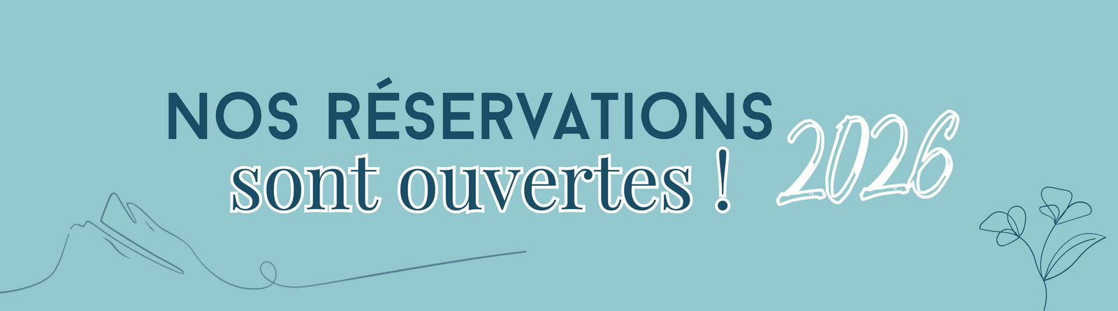 Ouverture réservations 2026
