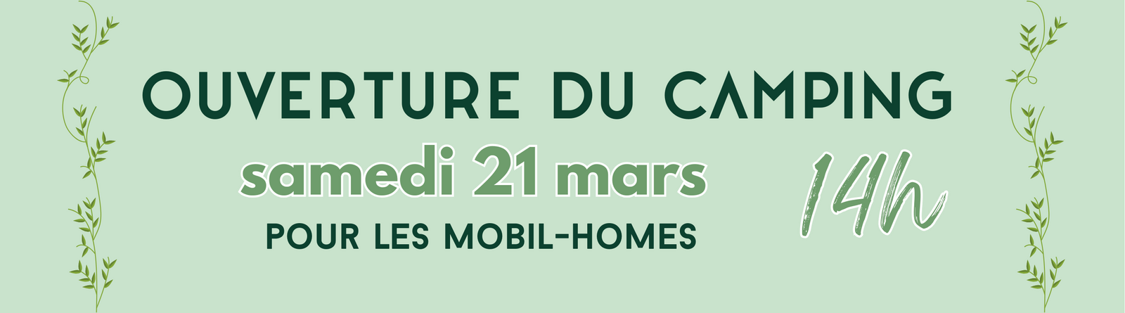 ouverture camping mobil-homes
